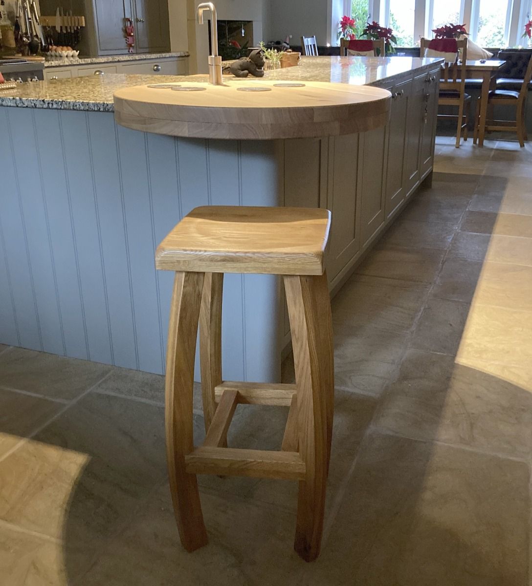 Bali Solid Oak Kitchen Stool Fully Assembled - £20 OFF FLASH SALE Bali Solid Oak Kitchen Stool Fully Assembled - £20 OFF FLASH SALE