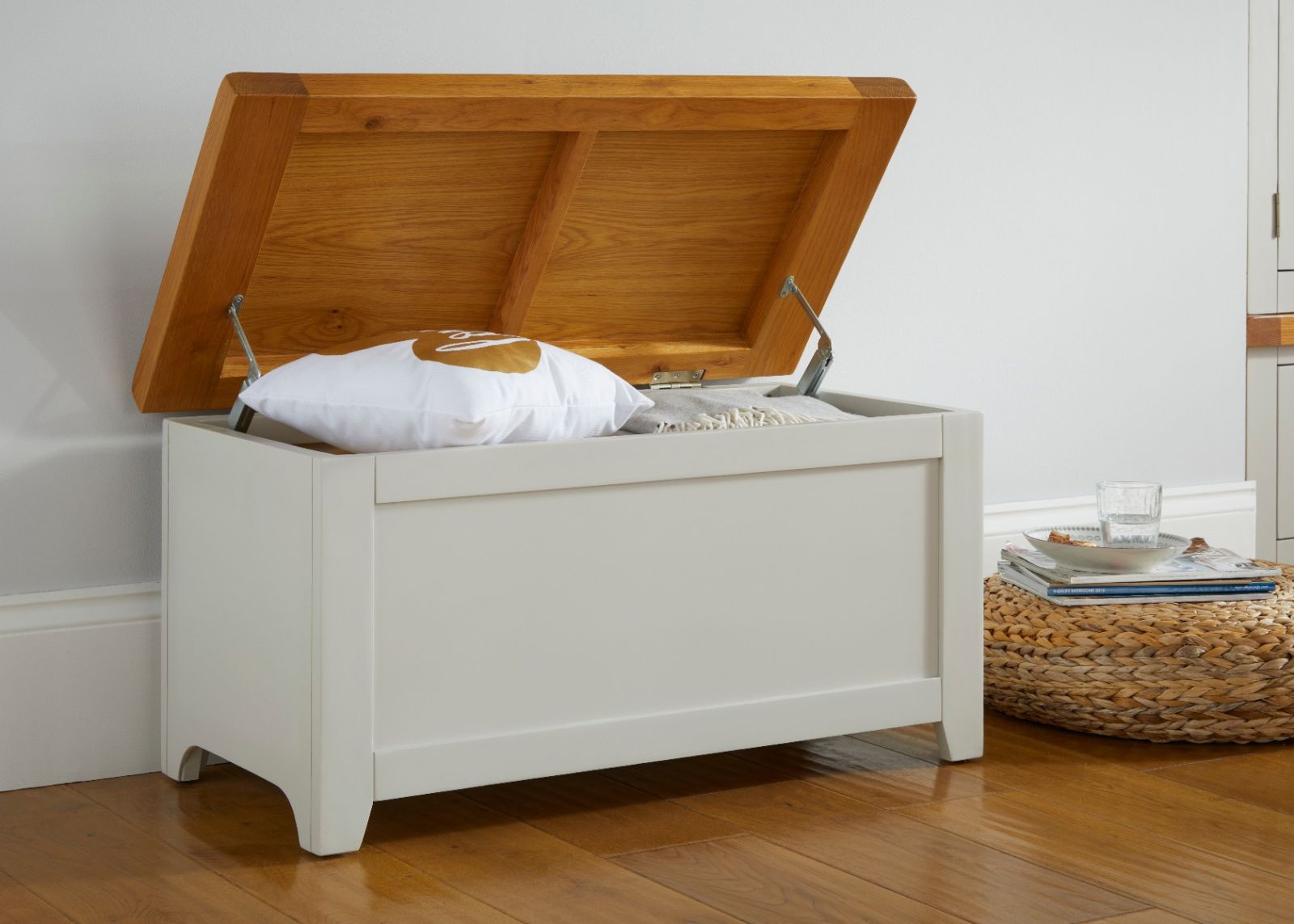 Cheshire Grey Painted Fully Assembled Blanket Box - £40 OFF FLASH SALE Cheshire Grey Painted Fully Assembled Blanket Box - £40 OFF FLASH SALE