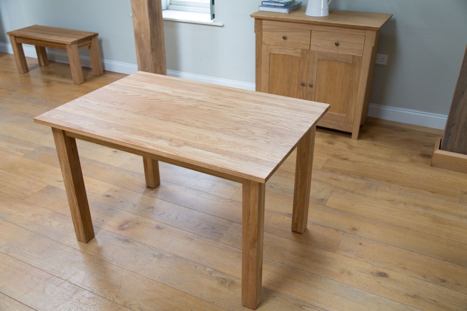 Minsk 120cm Solid Oak Dining Table - 10% OFF SUMMER SALE Minsk 120cm Solid Oak Dining Table - 10% OFF SUMMER SALE