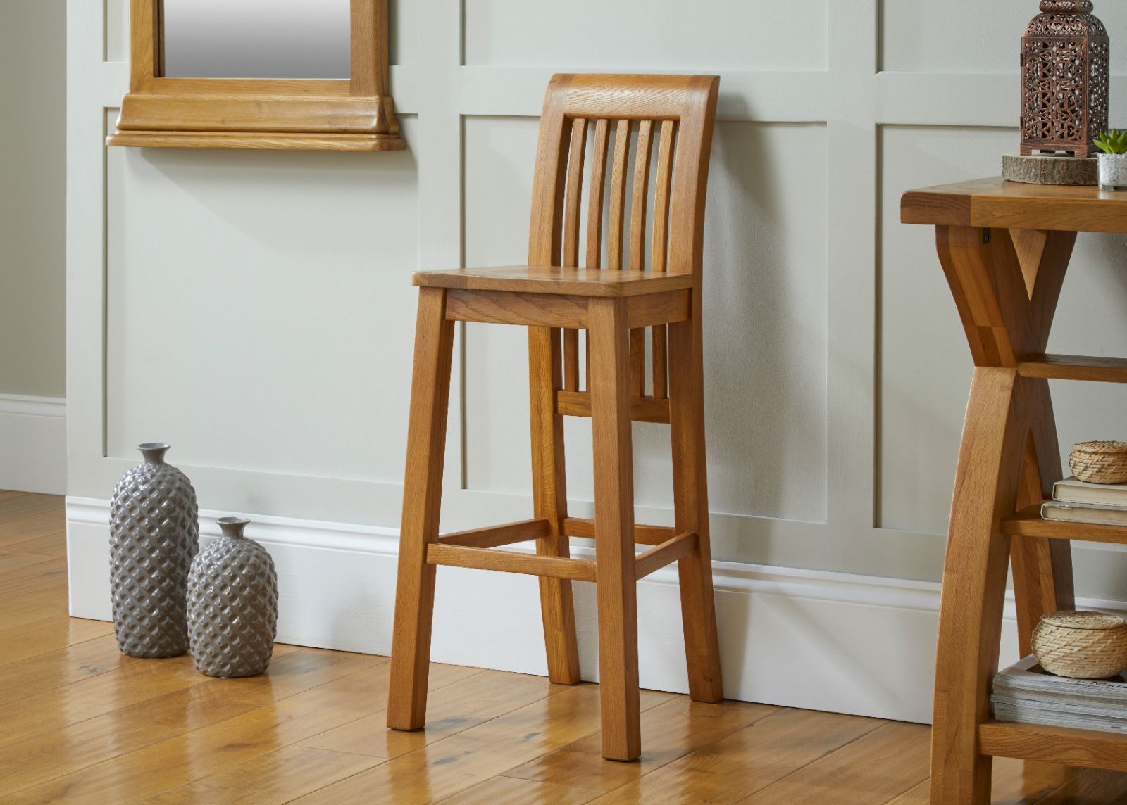 Westfield Oak Assembled Kitchen Stool with Oak Timber Seat - £50 OFF FLASH SALE Westfield Oak Assembled Kitchen Stool with Oak Timber Seat - £50 OFF FLASH SALE
