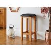Baltic Solid Oak Kitchen Bar Stool Black Leather - £20 OFF SUMMER SALE - 2 Baltic Solid Oak Kitchen Bar Stool Black Leather - £20 OFF SUMMER SALE - 2