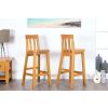 Billy Solid Oak Tall Kitchen Bar Stool Full Assembled - £30 OFF FLASH SALE - 6