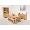 Cambridge 115cm Indoor Oak Dining Bench - £40 OFF FLASH SALE - 7