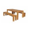 Cambridge 180cm Oak Table & 2 x 180cm Cambridge Benches - 2 Cambridge 180cm Oak Table & 2 x 180cm Cambridge Benches - 2