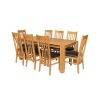 Cambridge 180cm Oak Dining Table 8 Chelsea Brown Leather Oak Chair Set - SUMMER SALE - 7 Cambridge 180cm Oak Dining Table 8 Chelsea Brown Leather Oak Chair Set - SUMMER SALE - 7