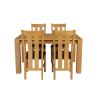Oak Dining Set Cambridge 140cm Oak Table 6 Churchill Brown Leather Chairs - SUMMER SALE - 9 Oak Dining Set Cambridge 140cm Oak Table 6 Churchill Brown Leather Chairs - SUMMER SALE - 9