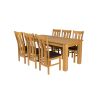 Caravella 230cm Extending Oak Table 8 Churchill Brown Leather Oak Chair Set - 6 Caravella 230cm Extending Oak Table 8 Churchill Brown Leather Oak Chair Set - 6