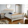 Cheshire Grey Painted Slatted 4 foot 6 Inch Double Bed - SUMMER SALE - 2 Cheshire Grey Painted Slatted 4 foot 6 Inch Double Bed - SUMMER SALE - 2