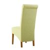 Chesterfield Lime Green Herringbone Fabric Dining Chair with Oak Legs - SUMMER SALE - 3 Chesterfield Lime Green Herringbone Fabric Dining Chair with Oak Legs - SUMMER SALE - 3