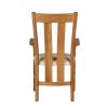 Churchill Cream Leather Oak Carver Dining Chair - SUMMER SALE - 6 Churchill Cream Leather Oak Carver Dining Chair - SUMMER SALE - 6