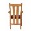Churchill Red Leather Oak Carver Dining Chair - SUMMER SALE - 5 Churchill Red Leather Oak Carver Dining Chair - SUMMER SALE - 5
