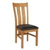 Churchill Dark Brown Leather Solid Oak Dining Chair - £20 OFF SUMMER SALE - 3 Churchill Dark Brown Leather Solid Oak Dining Chair - £20 OFF SUMMER SALE - 3