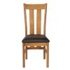 Churchill Dark Brown Leather Solid Oak Dining Chair - £20 OFF SUMMER SALE - 4 Churchill Dark Brown Leather Solid Oak Dining Chair - £20 OFF SUMMER SALE - 4