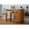 Country Oak Single Pedestal Computer Home Office Desk - SUMMER SALE - 2 Country Oak Single Pedestal Computer Home Office Desk - SUMMER SALE - 2