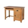 Country Oak Single Pedestal Computer Home Office Desk - SUMMER SALE - 7 Country Oak Single Pedestal Computer Home Office Desk - SUMMER SALE - 7