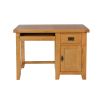 Country Oak Single Pedestal Computer Home Office Desk - SUMMER SALE - 9 Country Oak Single Pedestal Computer Home Office Desk - SUMMER SALE - 9