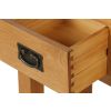 Country Oak Single Pedestal Computer Home Office Desk - SUMMER SALE - 6 Country Oak Single Pedestal Computer Home Office Desk - SUMMER SALE - 6
