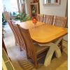 Country Oak 2.8m X Leg Double Extending Large Cream Painted Table - £300 OFF FLASH SALE - 3