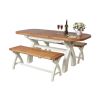 Country Oak 1.3 to 1.8m Cream Painted Extending Dining Table - £80 OFF SUMMER SALE - 10