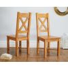 Country Oak 80cm Oak Table and 2 Grasmere Oak Seat Chair Set - SUMMER SALE - 5 Country Oak 80cm Oak Table and 2 Grasmere Oak Seat Chair Set - SUMMER SALE - 5