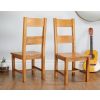 Country Oak 230cm Cross Leg Square Table and 8 Chester Timber Seat Chairs - 8 Country Oak 230cm Cross Leg Square Table and 8 Chester Timber Seat Chairs - 8