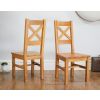 Country Oak 180cm Cross Leg Fixed Oval Table and 8 Windermere Timber Seat Chairs - 7 Country Oak 180cm Cross Leg Fixed Oval Table and 8 Windermere Timber Seat Chairs - 7