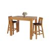 Country Oak 120cm X 80cm Tall Chunky Breakfast Bar Table - SUMMER SALE - 12 Country Oak 120cm X 80cm Tall Chunky Breakfast Bar Table - SUMMER SALE - 12