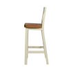 Billy Cross Back Cream Painted Assembled Bar Stool Solid Oak Seat - £60 OFF PRE ORDER SALE - 8 Billy Cross Back Cream Painted Assembled Bar Stool Solid Oak Seat - £60 OFF PRE ORDER SALE - 8