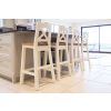 Billy Cross Back Cream Painted Assembled Bar Stool Solid Oak Seat - £60 OFF PRE ORDER SALE - 4 Billy Cross Back Cream Painted Assembled Bar Stool Solid Oak Seat - £60 OFF PRE ORDER SALE - 4
