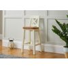 Billy Cross Back Cream Painted Assembled Bar Stool Solid Oak Seat - £60 OFF PRE ORDER SALE - 2 Billy Cross Back Cream Painted Assembled Bar Stool Solid Oak Seat - £60 OFF PRE ORDER SALE - 2