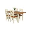 Country Oak 180cm Cream Painted Extending Dining Table and 4 Grasmere Cream Painted Chairs - SUMMER SALE - 8 Country Oak 180cm Cream Painted Extending Dining Table and 4 Grasmere Cream Painted Chairs - SUMMER SALE - 8