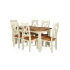 Country Oak 180cm Cream Painted Extending Dining Table 6 Grasmere Cream Painted Chairs - SUMMER SALE - 5 Country Oak 180cm Cream Painted Extending Dining Table 6 Grasmere Cream Painted Chairs - SUMMER SALE - 5