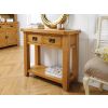 Country Oak 2 Drawer Fully Assembled Console Table - £50 OFF SUMMER SALE - 2 Country Oak 2 Drawer Fully Assembled Console Table - £50 OFF SUMMER SALE - 2