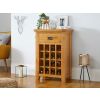 Country Oak Wine Cabinet with Drawer - SUMMER SALE - 2 Country Oak Wine Cabinet with Drawer - SUMMER SALE - 2