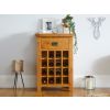 Country Oak Wine Cabinet with Drawer - SUMMER SALE - 3 Country Oak Wine Cabinet with Drawer - SUMMER SALE - 3