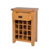 Country Oak Wine Cabinet with Drawer - SUMMER SALE - 6 Country Oak Wine Cabinet with Drawer - SUMMER SALE - 6
