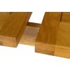 Chateaux 340cm Double Extending Solid Oak Table 10 Chelsea Brown Leather Oak Chair Set - SUMMER SALE - 15