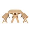 Doveridge 160cm Whitewash Solid Limed Oak Cross Leg Bench - £50 OFF FLASH SALE - 3