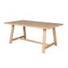 Doveridge 180cm Whitewash Limed Oak Trestle Dining Table - £120 OFF SUMMER SALE - 8 Doveridge 180cm Whitewash Limed Oak Trestle Dining Table - £120 OFF SUMMER SALE - 8