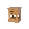 Farmhouse 1 Drawer Oak Lamp Table - SUMMER MEGA DEAL - 10