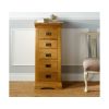 Farmhouse Country Oak 5 Drawer Tallboy Narrow Chest of Drawers - SUMMER SALE - 3 Farmhouse Country Oak 5 Drawer Tallboy Narrow Chest of Drawers - SUMMER SALE - 3
