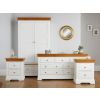 Farmhouse White Painted Oak Bedroom Set, Double Wardrobe, Large Chest of Drawers and Pair of Bedside Tables - SUMMER SALE - 2 Farmhouse White Painted Oak Bedroom Set, Double Wardrobe, Large Chest of Drawers and Pair of Bedside Tables - SUMMER SALE - 2