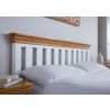 Farmhouse White Painted Slatted 5 Foot King Size Oak Bed - SUMMER SALE - 6 Farmhouse White Painted Slatted 5 Foot King Size Oak Bed - SUMMER SALE - 6