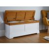 Farmhouse White Painted Large Oak Blanket Storage Box - 10% OFF SUMMER SALE - 2 Farmhouse White Painted Large Oak Blanket Storage Box - 10% OFF SUMMER SALE - 2
