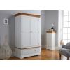Farmhouse White Painted 2 Door Double Wardrobe with Drawer - £50 OFF FLASH SALE - 6 Farmhouse White Painted 2 Door Double Wardrobe with Drawer - £50 OFF FLASH SALE - 6