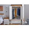 Farmhouse White Painted 2 Door Double Wardrobe with Drawer - £50 OFF FLASH SALE - 3 Farmhouse White Painted 2 Door Double Wardrobe with Drawer - £50 OFF FLASH SALE - 3