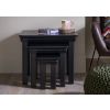 Toulouse Black Painted Fully Assembled Nest Of 3 Tables - SUMMER SALE - 3 Toulouse Black Painted Fully Assembled Nest Of 3 Tables - SUMMER SALE - 3