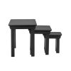 Toulouse Black Painted Fully Assembled Nest Of 3 Tables - SUMMER SALE - 8 Toulouse Black Painted Fully Assembled Nest Of 3 Tables - SUMMER SALE - 8