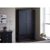 Toulouse Black Painted Double Wardrobe with Drawer - £50 OFF SUMMER SALE - 2 Toulouse Black Painted Double Wardrobe with Drawer - £50 OFF SUMMER SALE - 2