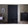 Toulouse Black Painted Double Wardrobe with Drawer - £50 OFF SUMMER SALE - 12 Toulouse Black Painted Double Wardrobe with Drawer - £50 OFF SUMMER SALE - 12
